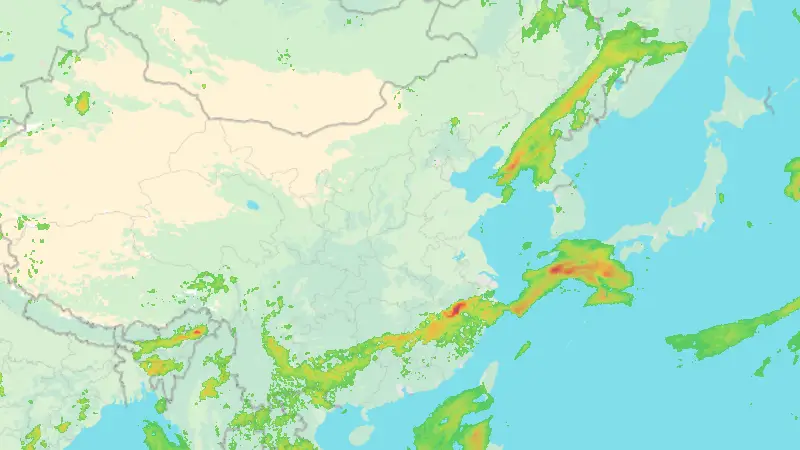 Precipitation weather map
