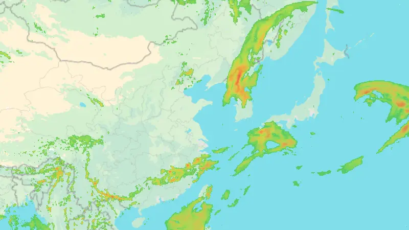 Precipitación weather map