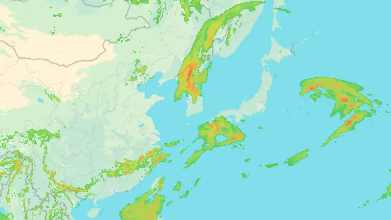 Precipitation weather map