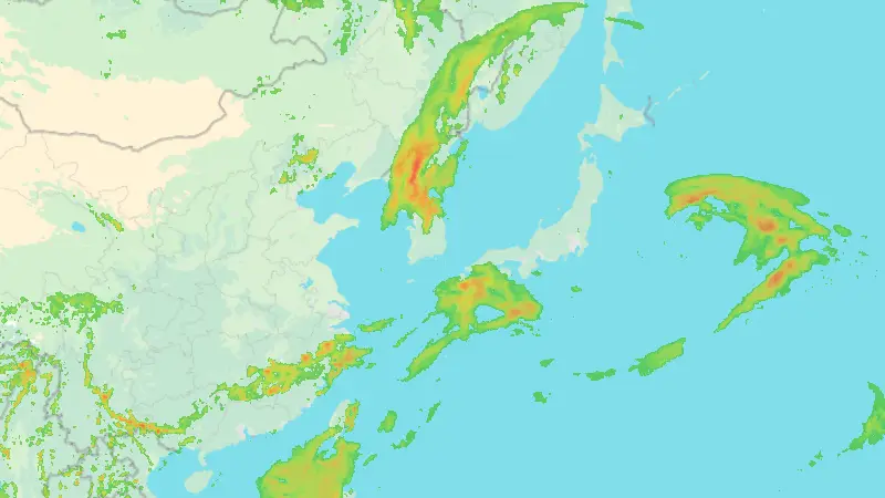 Precipitation weather map
