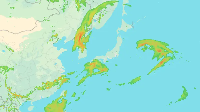 Precipitation weather map