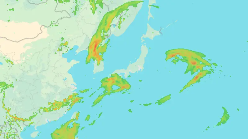Βροχόπτωση weather map
