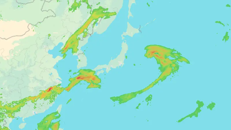 Precipitation weather map