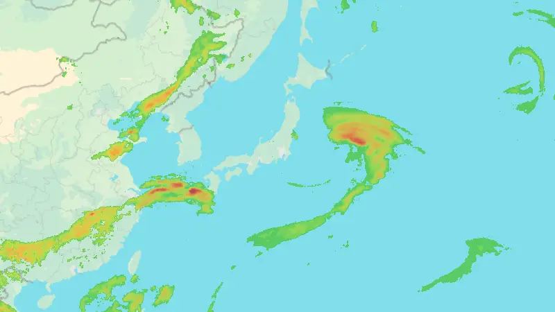 Nederbörd weather map