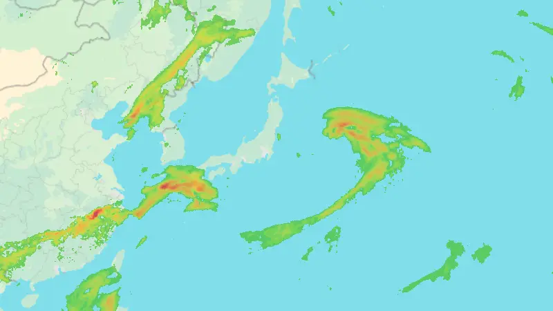 Opady weather map