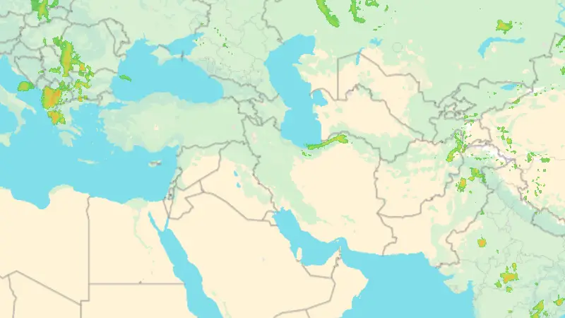 Precipitation weather map
