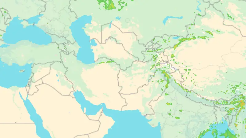 Precipitation weather map