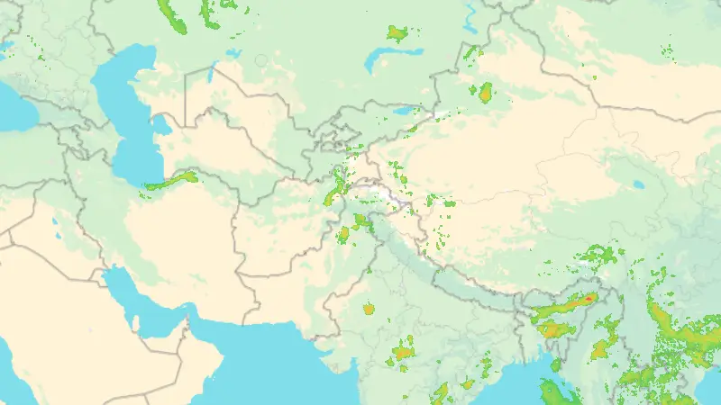 Precipitation weather map