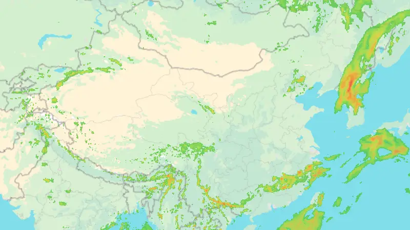 Srážky weather map