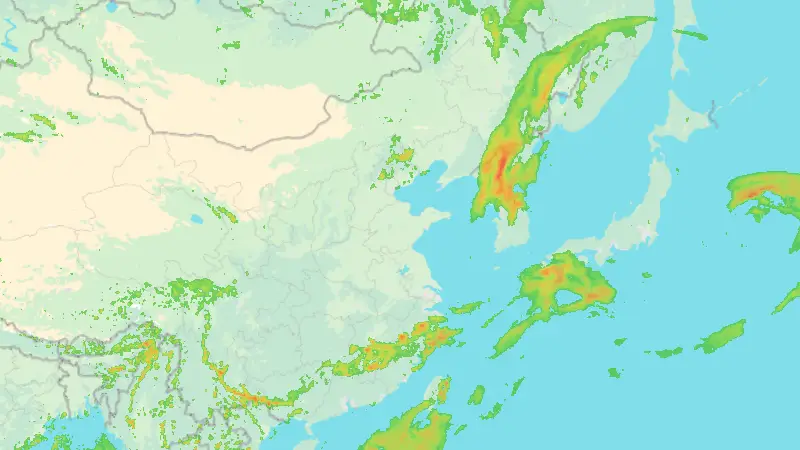 Precipitation weather map
