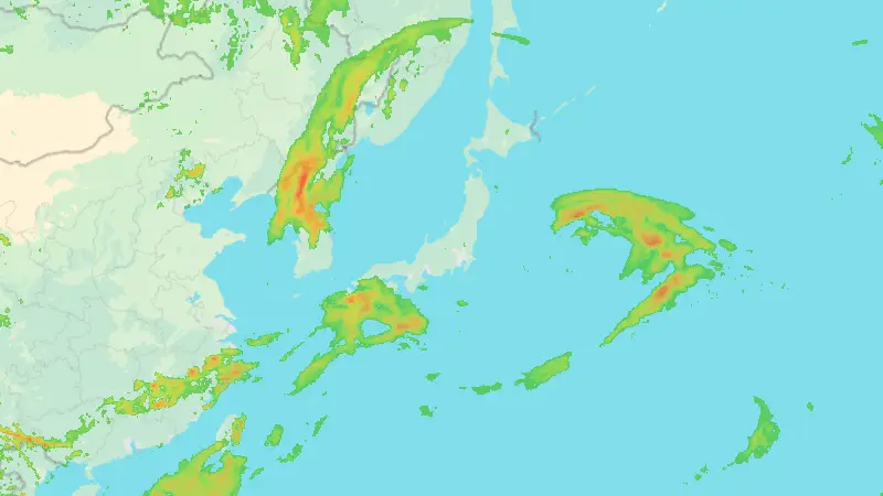 降水量 weather map