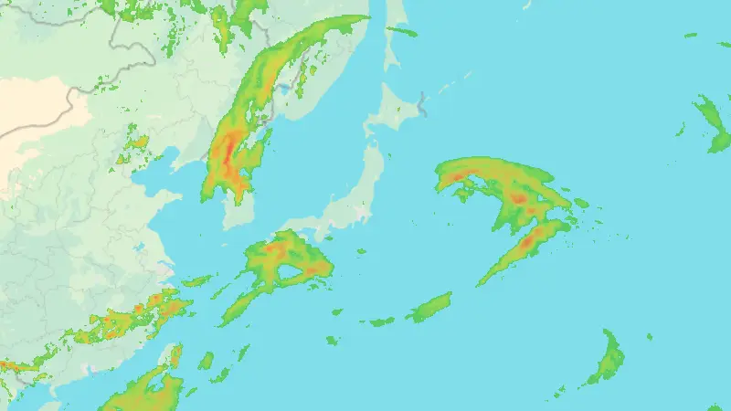 Precipitation weather map