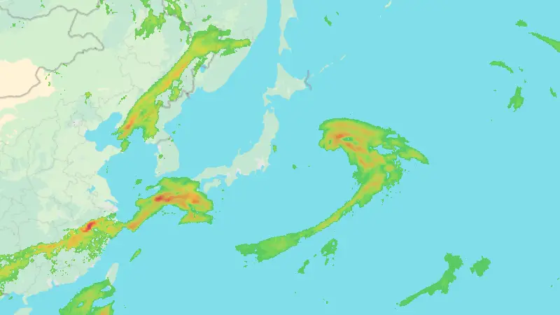 Precipitation weather map