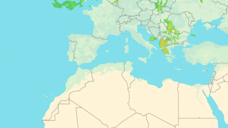 Precipitații weather map