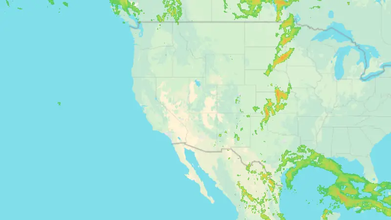 Precipitation weather map