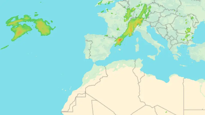 Precipitación weather map