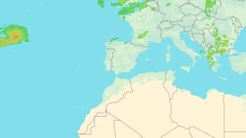 Precipitación weather map