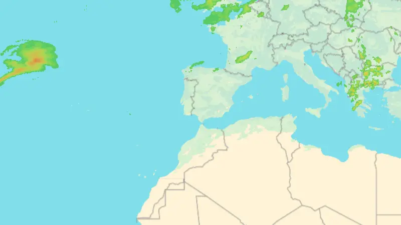 Precipitación weather map