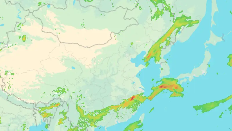 Precipitation weather map