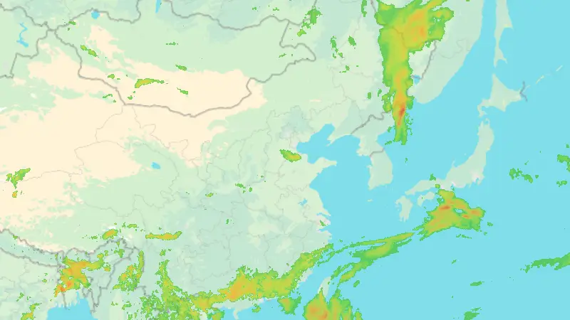Precipitation weather map