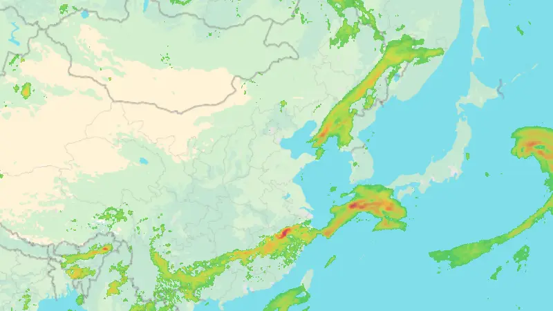 Opady weather map