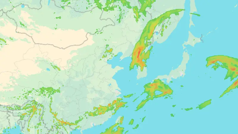 Precipitation weather map