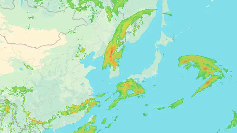 Precipitation weather map