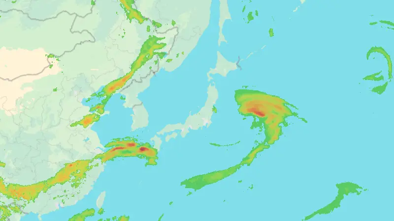 Precipitation weather map