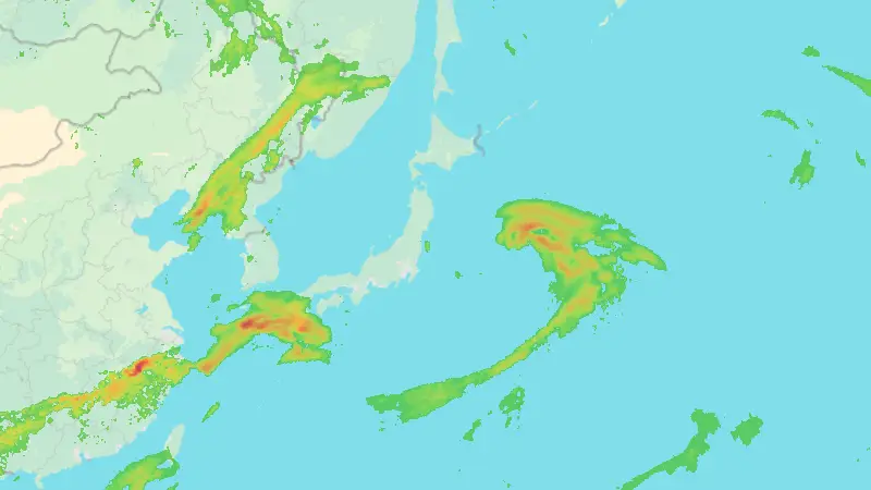 降水量 weather map