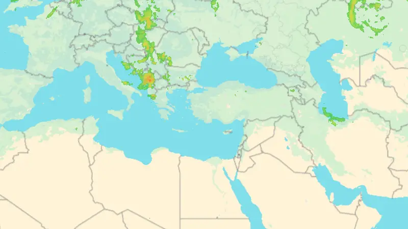 Yağış weather map
