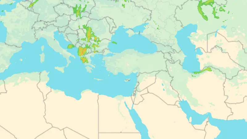 Precipitazioni weather map