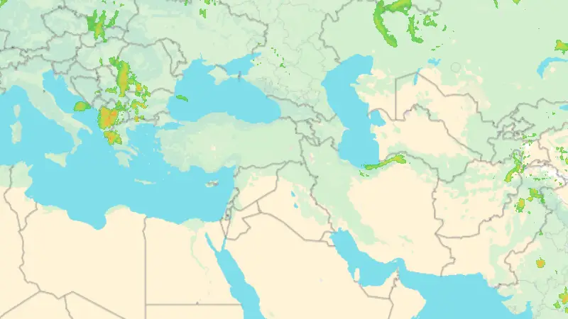 Precipitation weather map