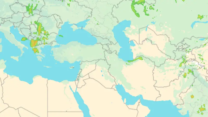 Precipitation weather map