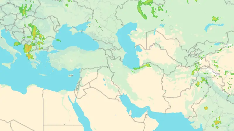 Precipitation weather map