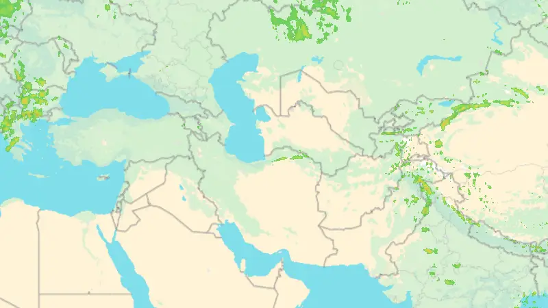 Precipitation weather map
