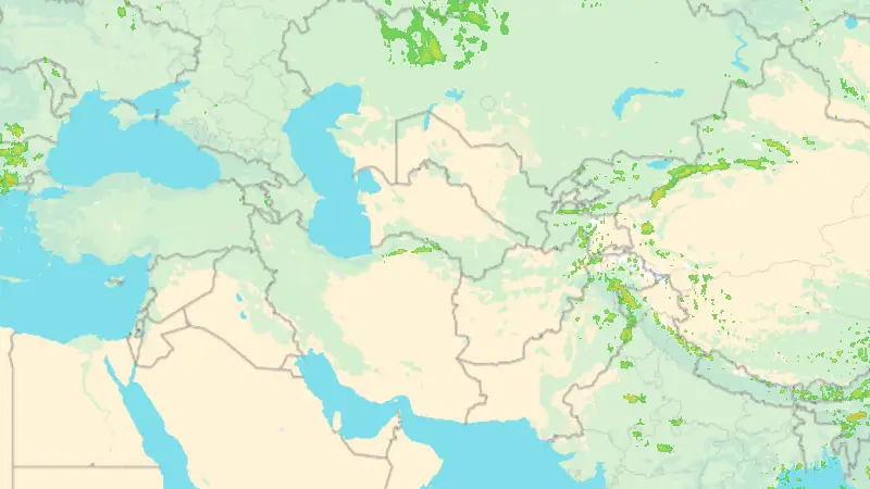 Precipitation weather map