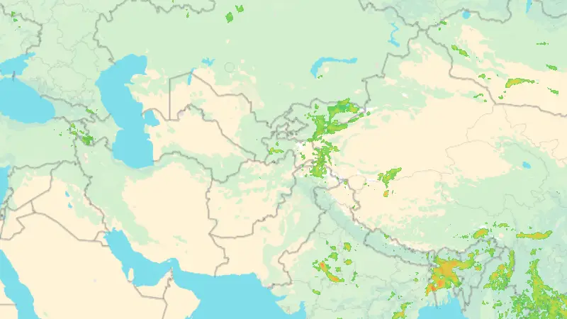 Precipitation weather map