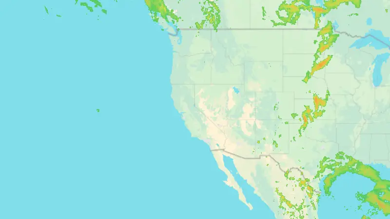 Precipitation weather map