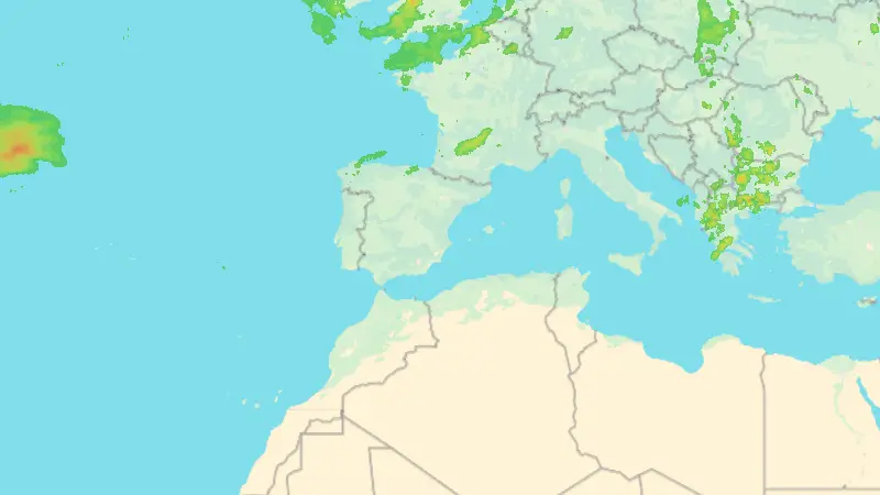 Precipitación weather map