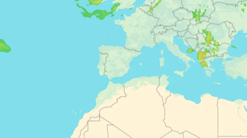 Precipitación weather map