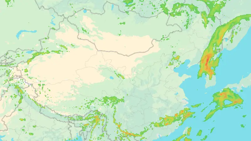 Precipitation weather map