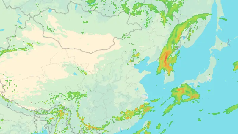 Precipitation weather map
