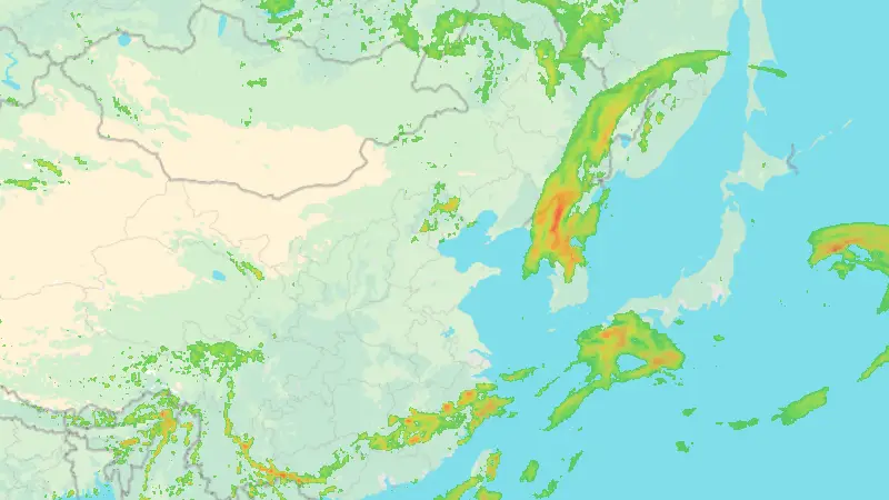 Precipitation weather map