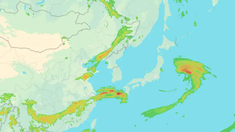 Précipitations weather map
