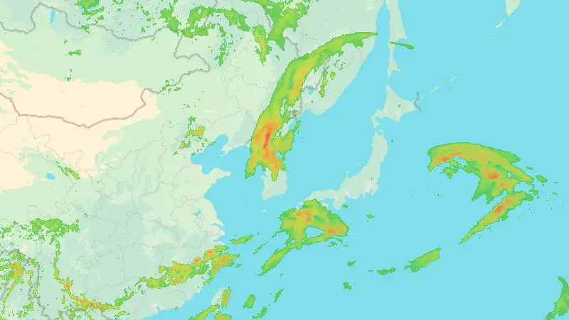 Precipitation weather map