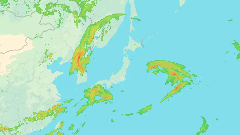 Precipitation weather map
