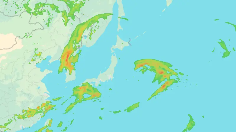 Precipitazioni weather map
