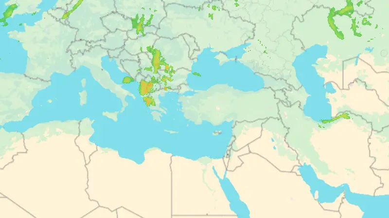 Yağış weather map