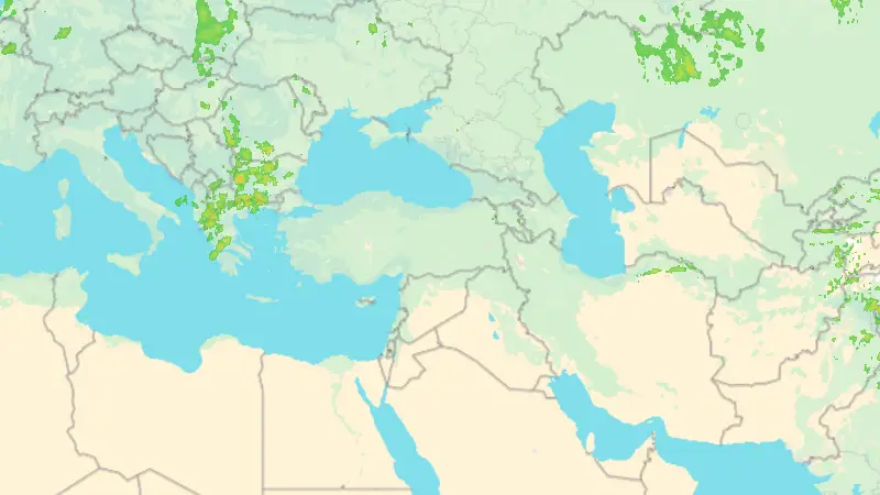 Précipitations weather map