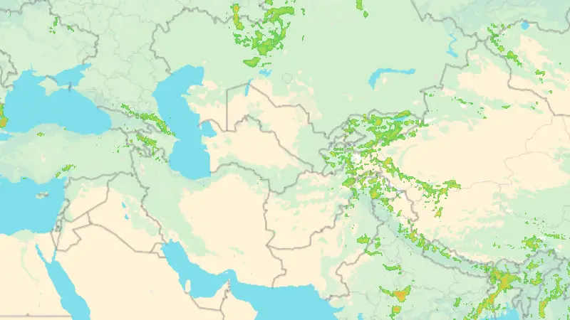 Precipitation weather map